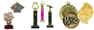 Music and Band Trophies and Medals